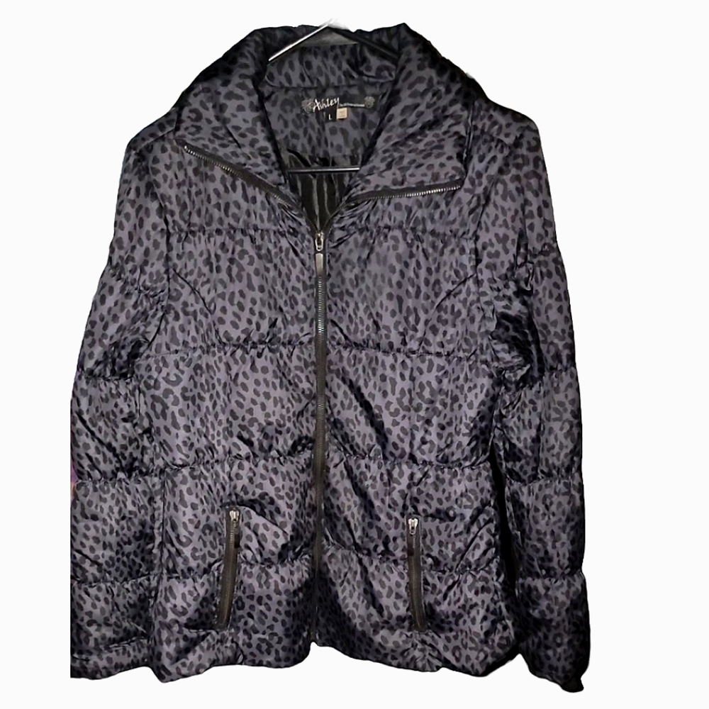 Leopard Printed Puffer Jacket - image 1